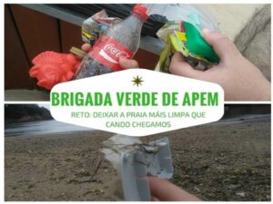 La Brigada Verde de Apem. Proyecto creado durante el verano en las salidas del CRPL Los Chopos a la playa.